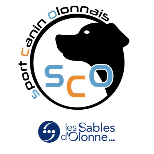 logo Sport Canin Olonnais avec logo de la ville des Sables d'Olonne version carré mobile